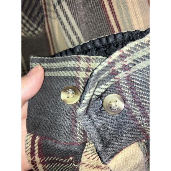 VTG Berne Apparel Heavy Cotton Button Up Flannel Mens M - Picture 9 of 12